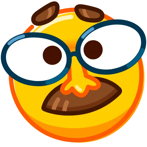 Стикер 22 Droll Emoji