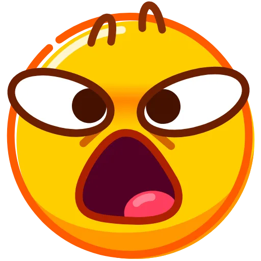 Стикер 42 Droll Emoji