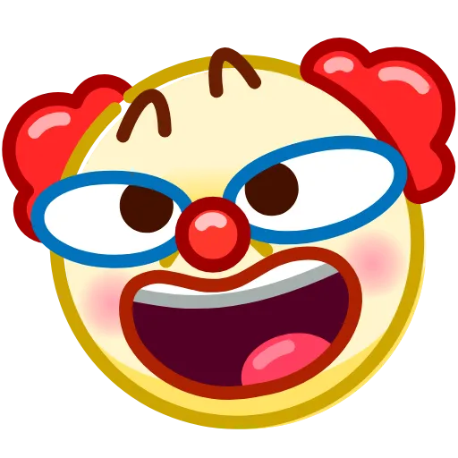 Стикер 50 Droll Emoji