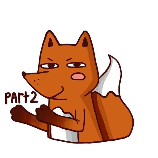 😀 Стикер «Drunken fox» для Telegram