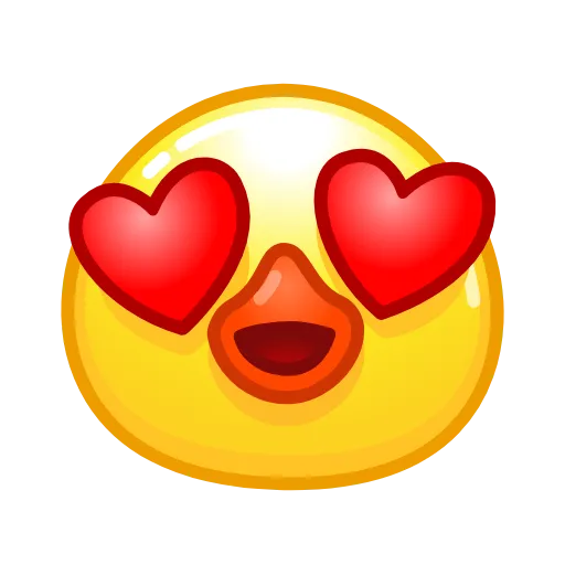 Стикер 13 Смайлы Duck Emoji - #official