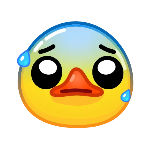 Стикер 49 Смайлы Duck Emoji - #official