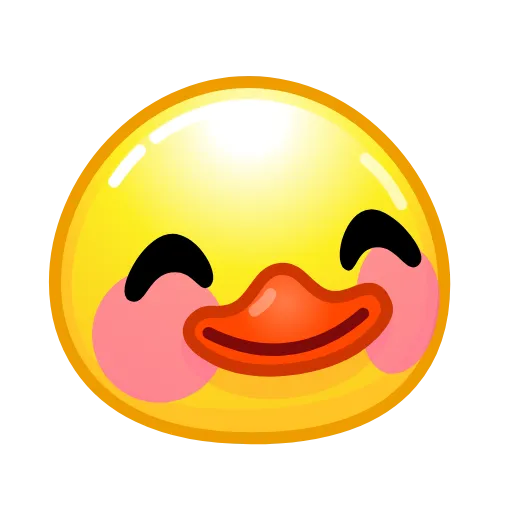 Стикер 9 Смайлы Duck Emoji - #official