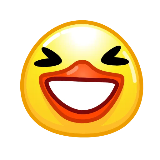 Стикер 2 Смайлы Duck Emoji - #official