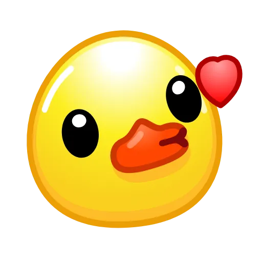 Стикер 15 Смайлы Duck Emoji - #official