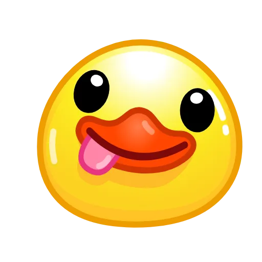 Стикер 17 Смайлы Duck Emoji - #official