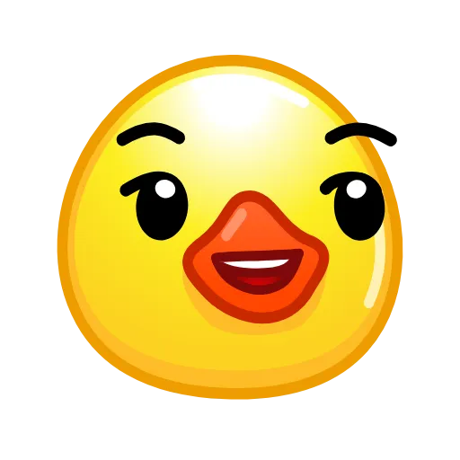 Стикер 27 Смайлы Duck Emoji - #official