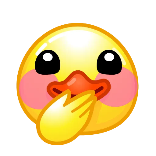 Стикер 53 Смайлы Duck Emoji - #official
