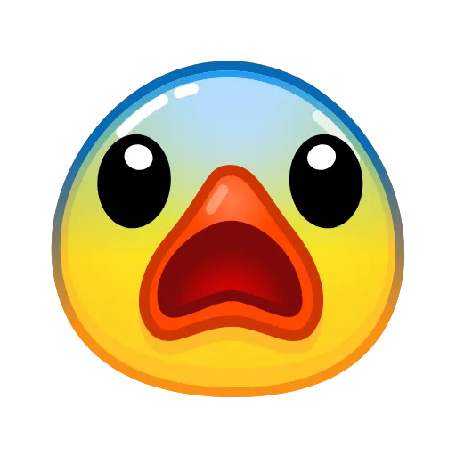 Стикер 48 Смайлы Duck Emoji - #official