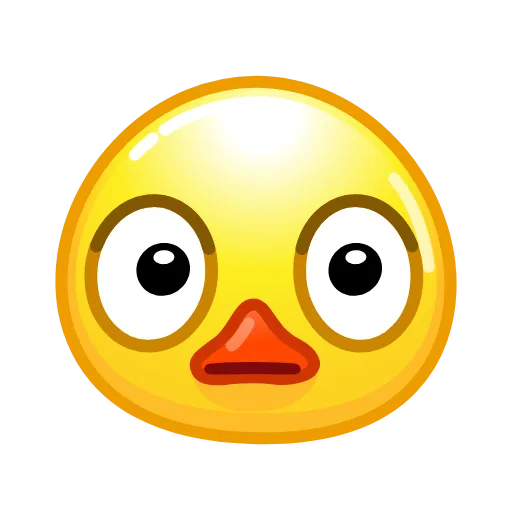 Стикер 59 Смайлы Duck Emoji - #official
