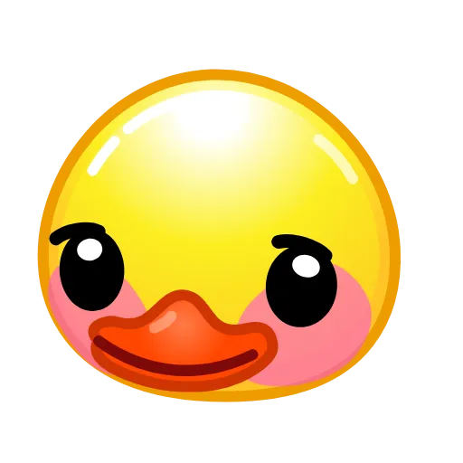 Стикер 8 Смайлы Duck Emoji - #official