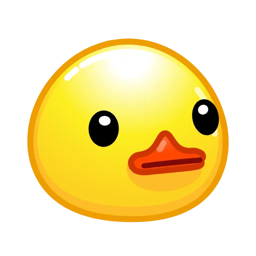 Стикер 54 Смайлы Duck Emoji - #official