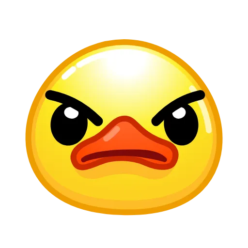 Стикер 41 Смайлы Duck Emoji - #official