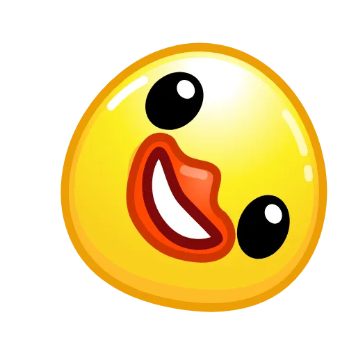 Стикер 11 Смайлы Duck Emoji - #official