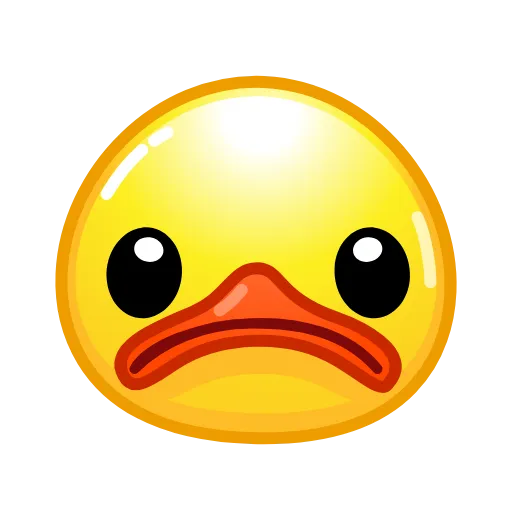 Стикер 30 Смайлы Duck Emoji - #official