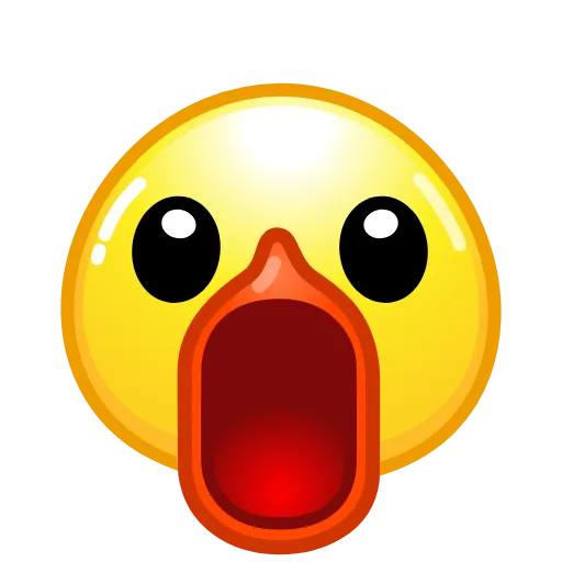 Стикер 61 Смайлы Duck Emoji - #official