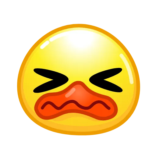 Стикер 32 Смайлы Duck Emoji - #official