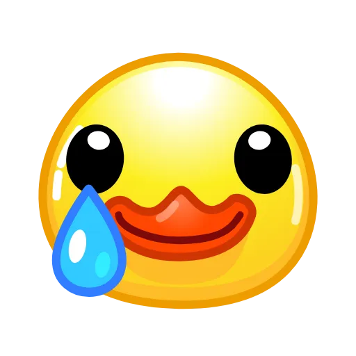 Стикер 7 Смайлы Duck Emoji - #official