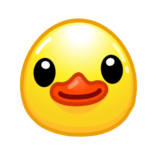 Стикер 58 Смайлы Duck Emoji - #official