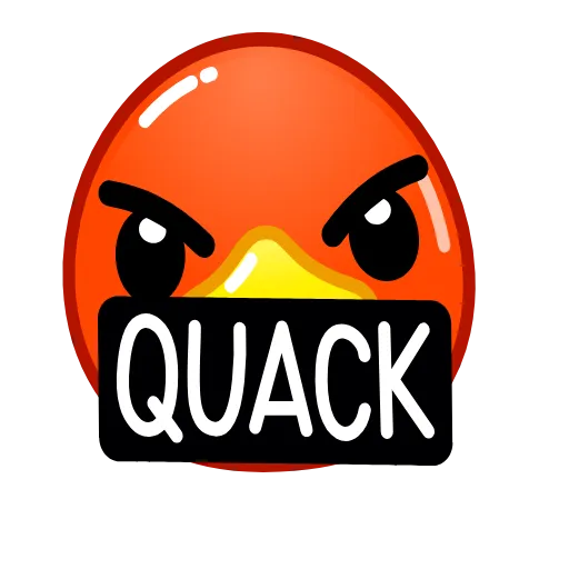 Стикер 42 Смайлы Duck Emoji - #official