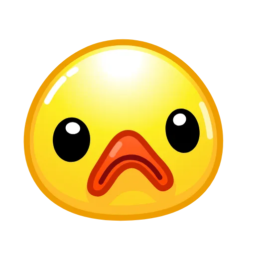Стикер 29 Смайлы Duck Emoji - #official