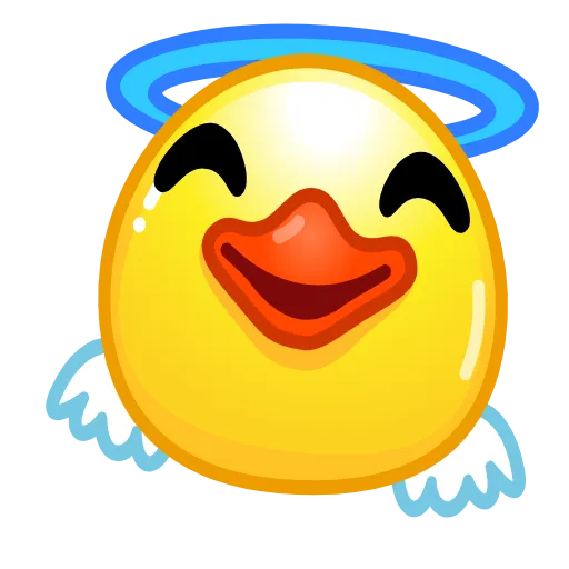 Стикер 10 Смайлы Duck Emoji - #official