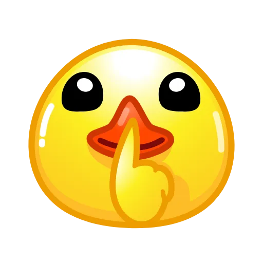 Стикер 52 Смайлы Duck Emoji - #official