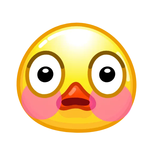 Стикер 44 Смайлы Duck Emoji - #official