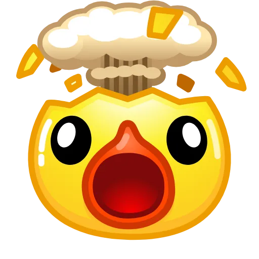 Стикер 43 Смайлы Duck Emoji - #official