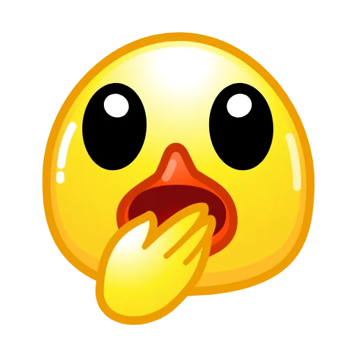 Стикер 51 Смайлы Duck Emoji - #official
