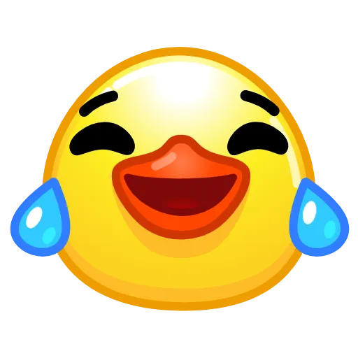 Стикер 5 Смайлы Duck Emoji - #official