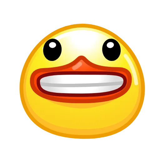 Стикер 56 Смайлы Duck Emoji - #official