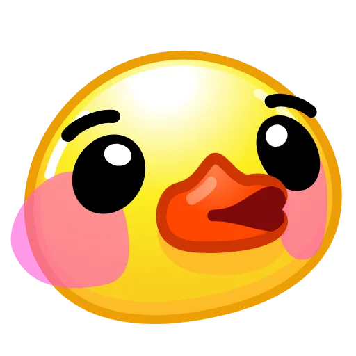 Стикер 16 Смайлы Duck Emoji - #official