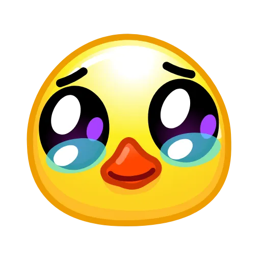 Стикер 36 Смайлы Duck Emoji - #official