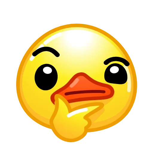 Стикер 50 Смайлы Duck Emoji - #official