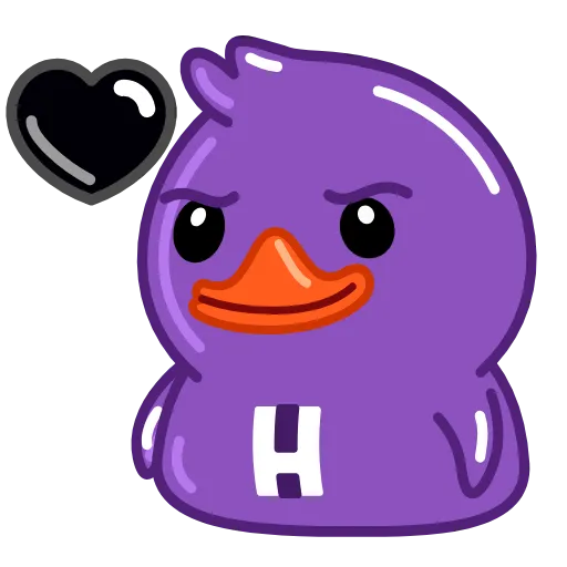 Стикер 32 Duck Purple