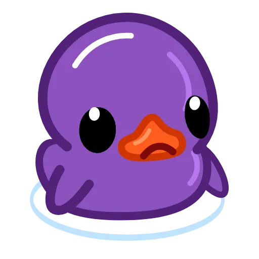 Стикер 44 Duck Purple