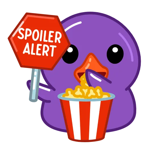 Стикер 33 Duck Purple