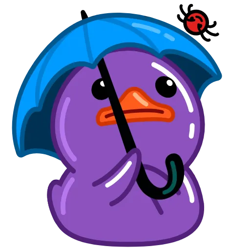 Стикер 29 Duck Purple