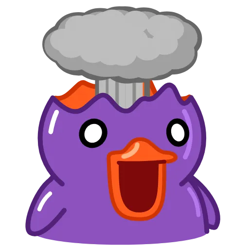 Стикер 20 Duck Purple