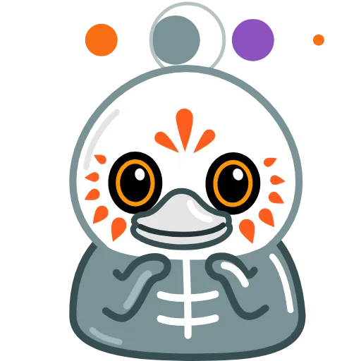 Стикер 31 Duck Purple