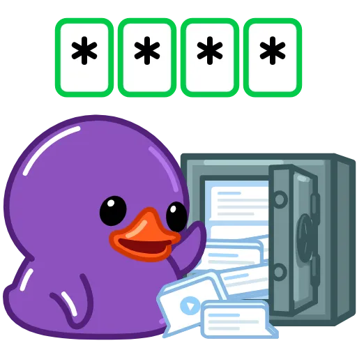 Стикер 46 Duck Purple
