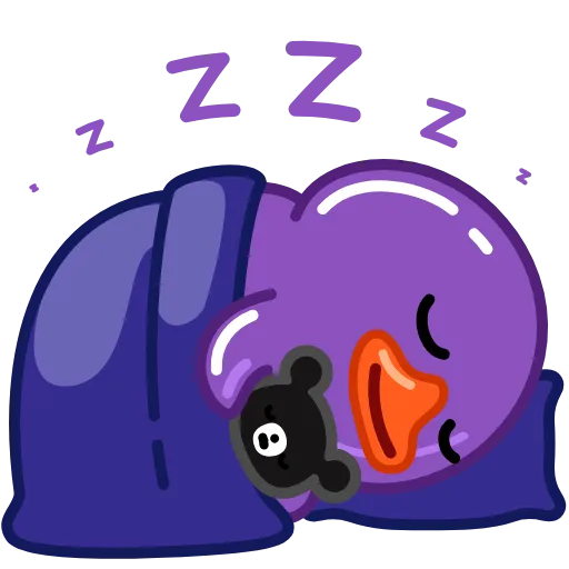 Стикер 23 Duck Purple
