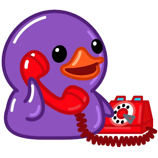 Стикер 41 Duck Purple