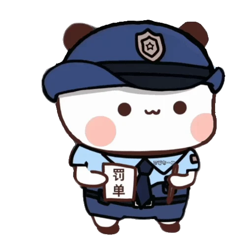 👮‍♀ Стикер «Dudu and Bubu 10» для Telegram