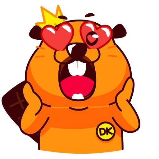 😍 Стикер «Duelist King Beaver King» для Telegram
