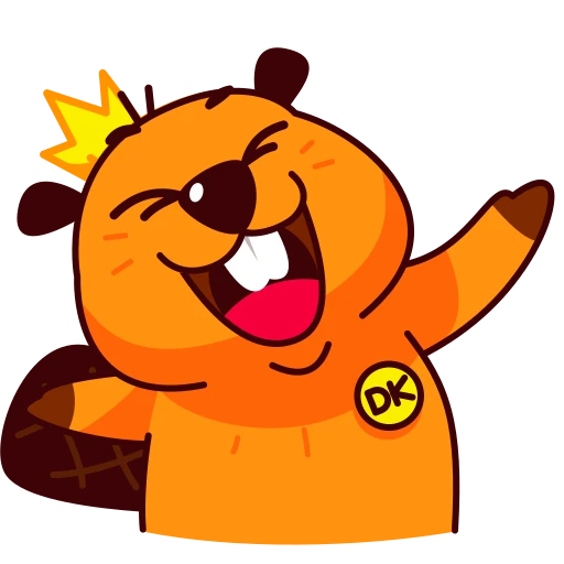 👋 Стикер «Duelist King Beaver King» для Telegram