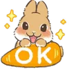 Стикер 55 Dwarf Bunny