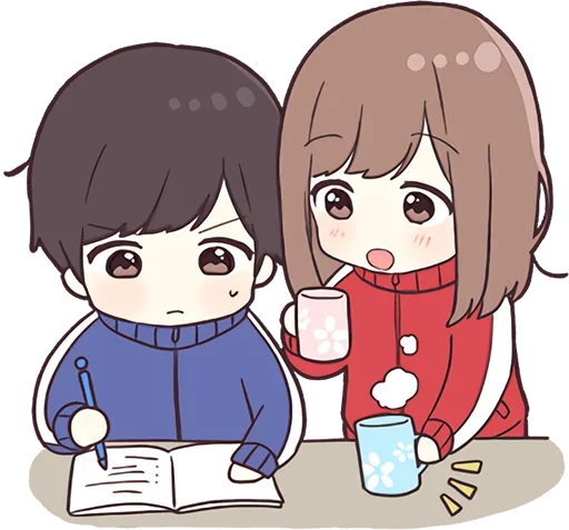 ☕ Стикер «Джерси-тян 4» для Telegram