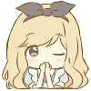 Стикер 23 Alice emoji - Алиса в стране чудес